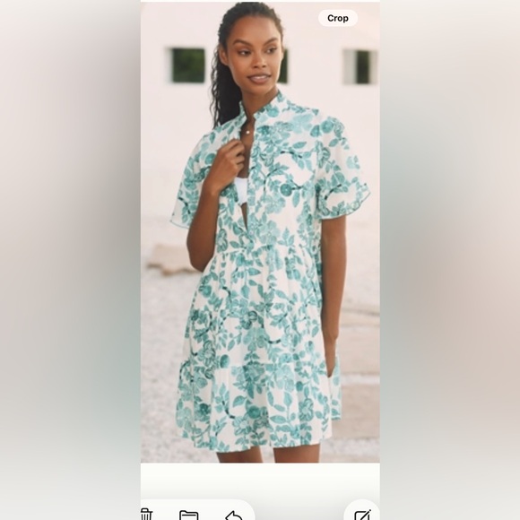 Anthropologie Ro’s Garden Vibeka Short Sleeve Dress. Size L. NWT Cottagecore